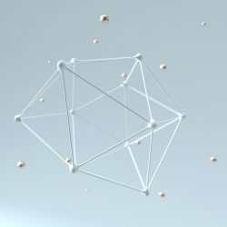a white antenna with many small balls